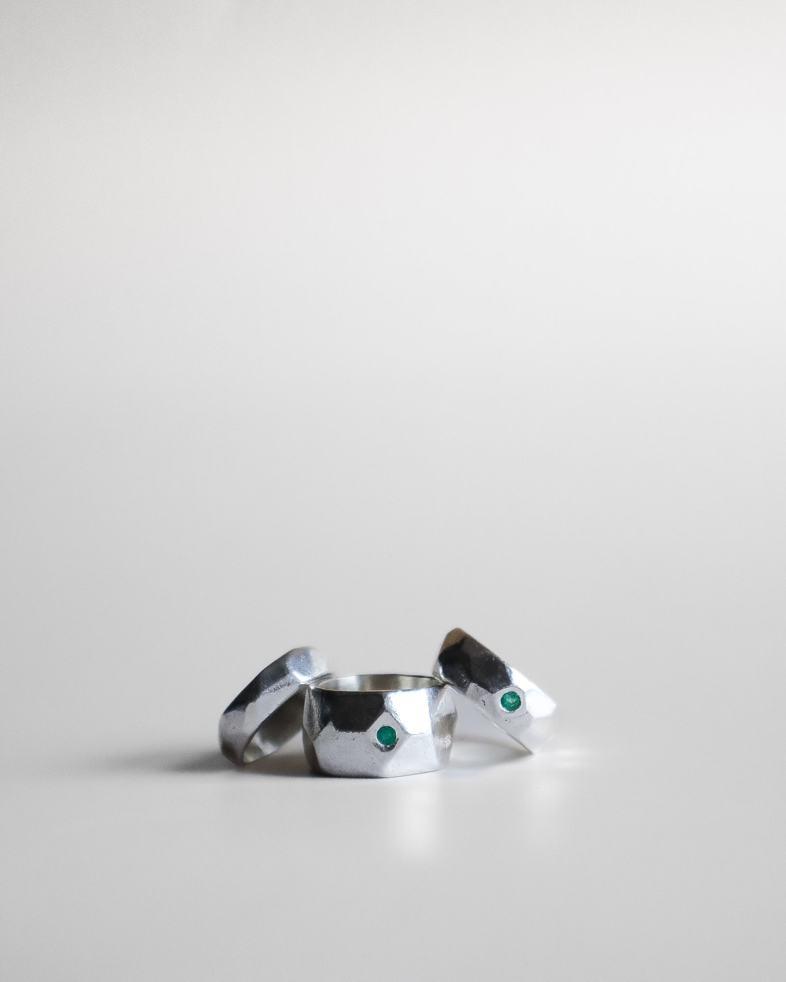 Original Rugged Band with Emerald