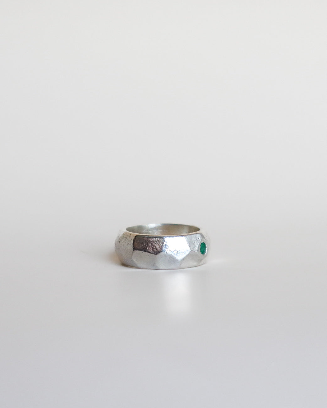 Original Rugged Band with Emerald